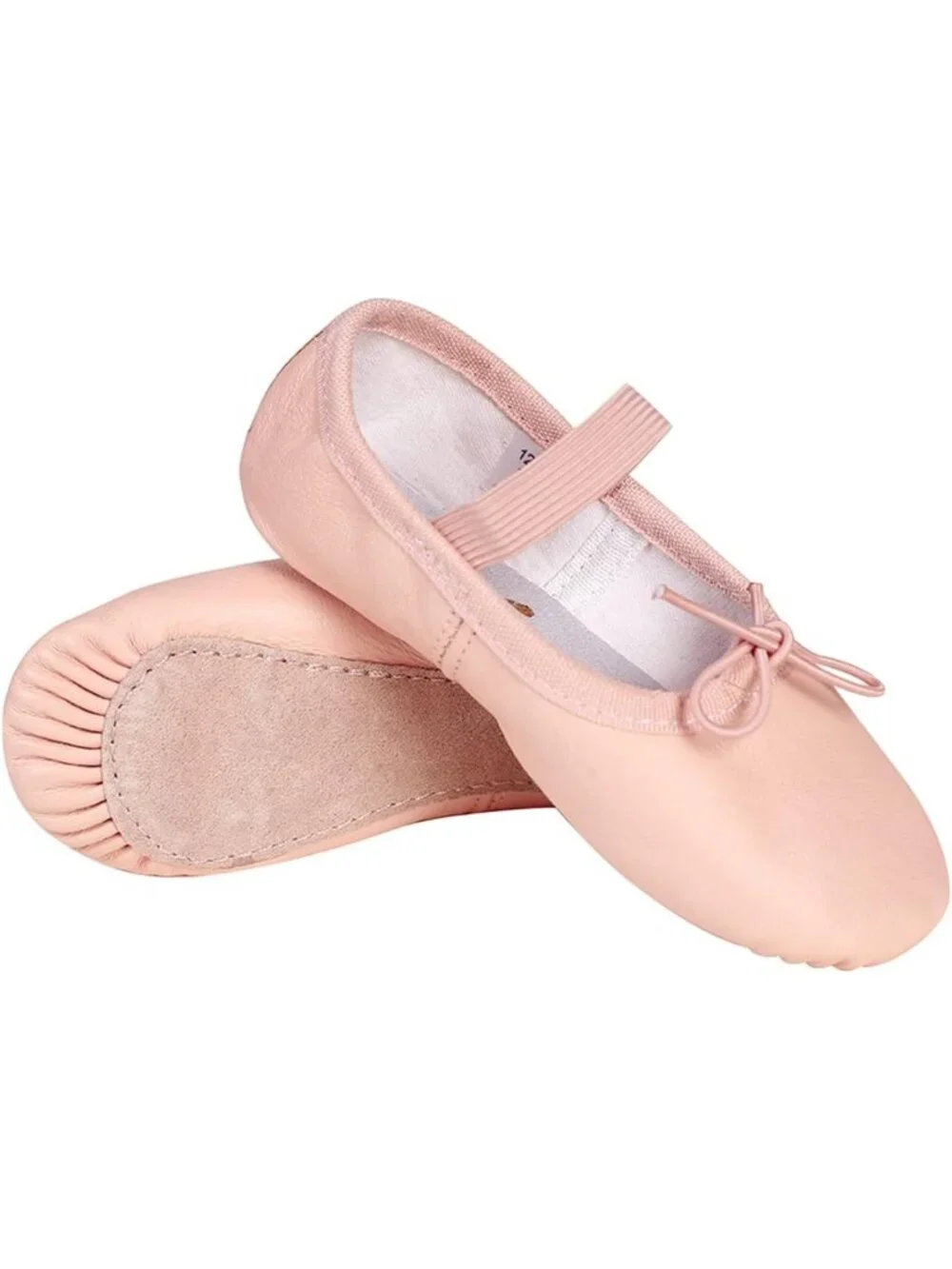 Genuine Leather Ballet Dance Slippers for Toddler & Kids - Girls & Boys Shoes